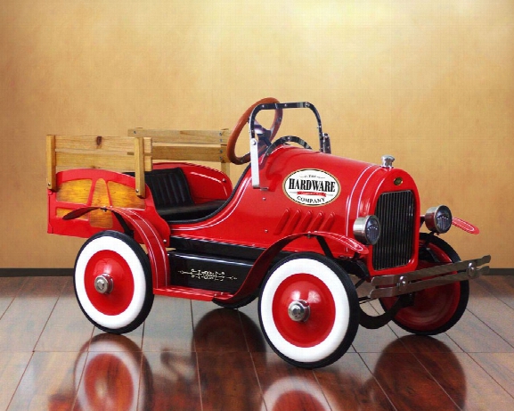 Vintage Red Delivery Truck Pedal Car