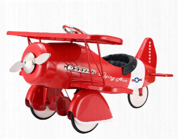 Vintage Red Pedal Plane