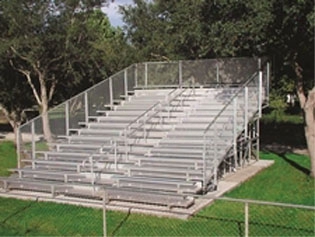 10 Row Bleacher - 27 Foot With Aisle