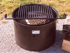 Ada Double Fire Ring With Adjustable Grate 18 Inch High