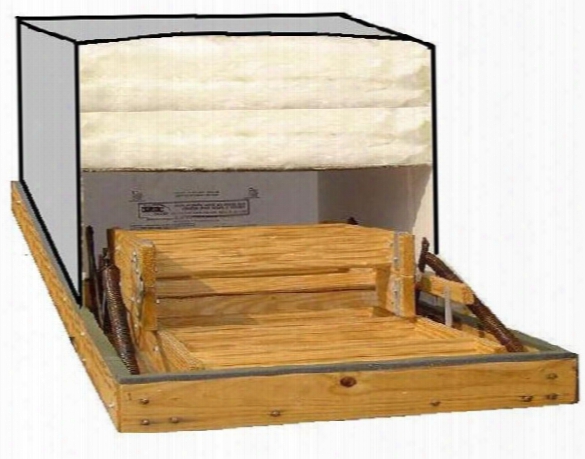 Attic Stair Cover - 22 Inch X 54 Inch With R-50 Insulation