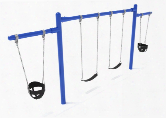 Cantilever Swing With Two Belts And Two Buckets 8 Foot High