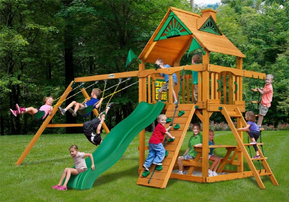 Chateau Ii Ap Wooden Swing Set