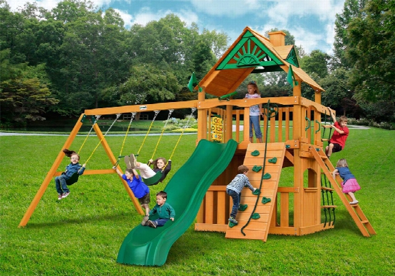 Chateau Ii Clubhouse Ap Wooden Swing Set