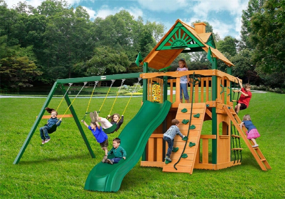 Chateau Ii Clubhouse Ts Wooden Swing Set