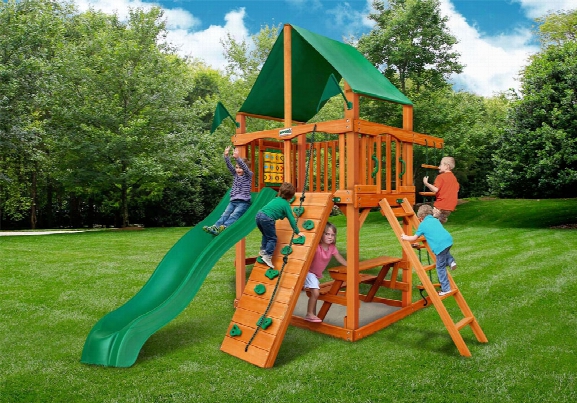 Chateau Ii Tower Deluxe Ap Wooden Swing Set