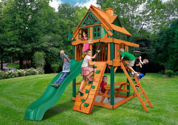 Chateau Ii Tower Treehouse Ts Wooden Swing Set