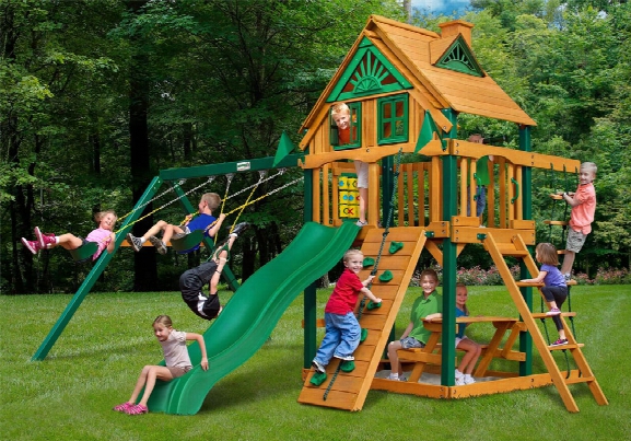 Chateau Ii Treehouse Ts Wooden Swing Set