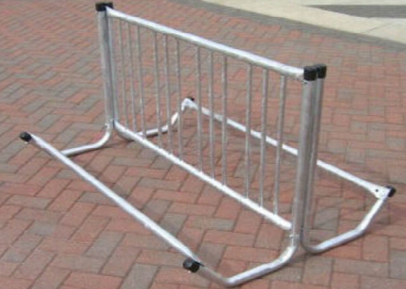 Double Entry Bicycle Rack - Holds 8 Bicycles