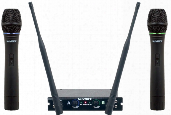 Dual Channel Vhf Wireless Microphone System