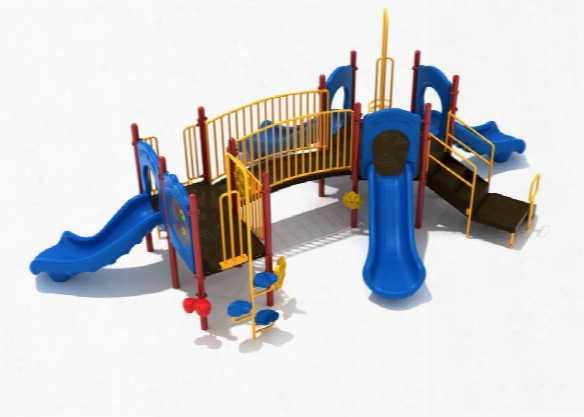 Eugene Spark Playground - 3.5 Inch Posts With 4 Slides