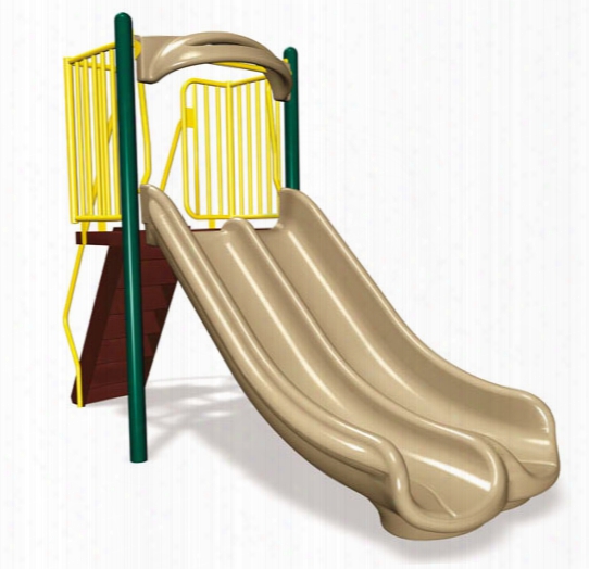 Freestanding Double Velocity Slide - 4 Foot Height