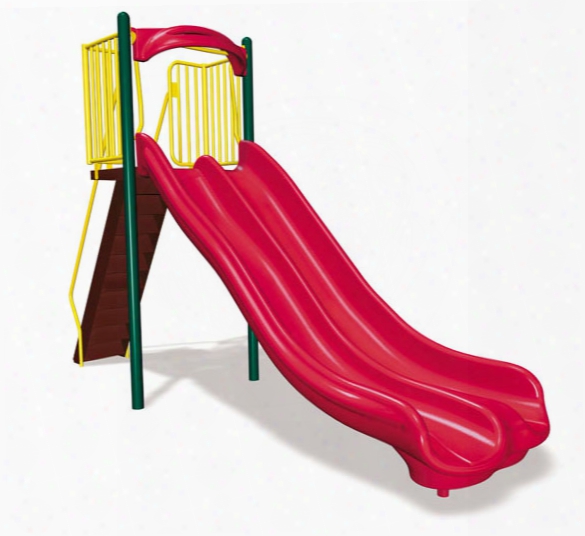 Freestanding Double Velocity Slide - 6 Foot Height