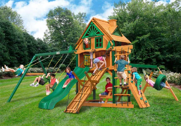 Frontier Treehouse With Fort Add On Ts Wooden Swing Set