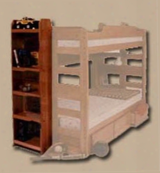 Full Length Bookcase For Riddle Bunk Bed