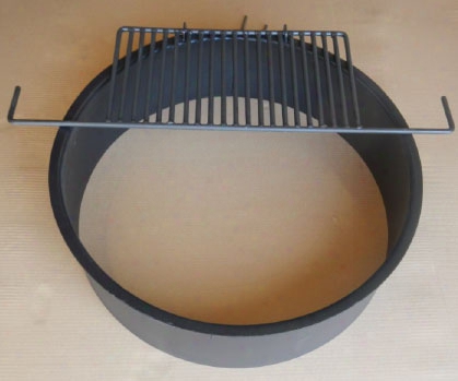 Heavy Duty Fire Ring With Grate 8 Inch High