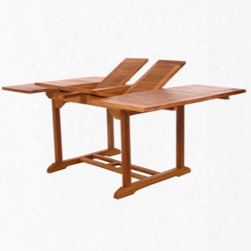 Indonesian Teak Extension Dining Table 75 Inch