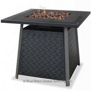 Lp Gas Outdoor Fire Pit Table With Steel Mantel