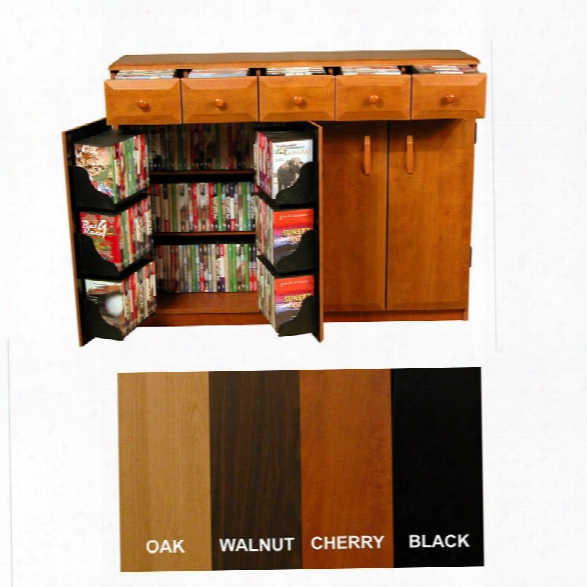 Media Storage Cabinet With Drawers