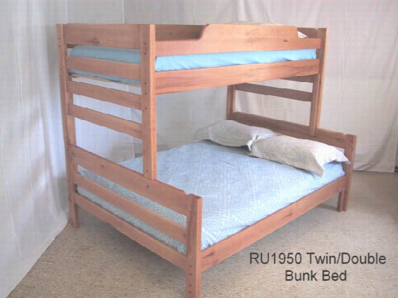 Medium Height Twin Over Queen Bunk Bed