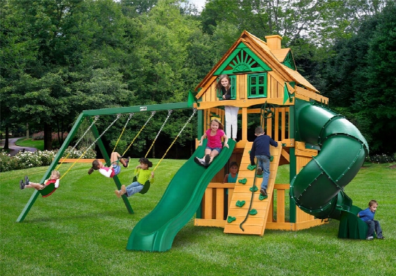 Mountaineer Clubhouse Treehouse Ts Wooden Swing Set