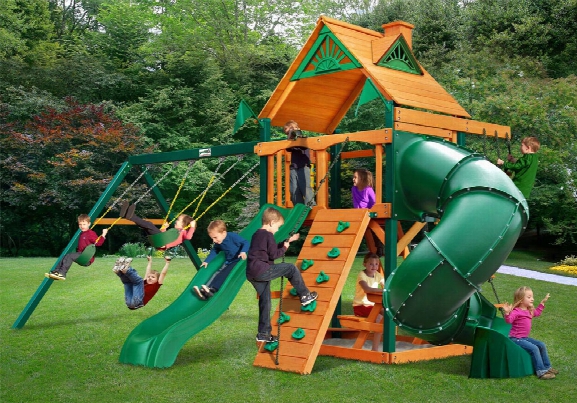 Mountaineer Ts Wooden Swing Set