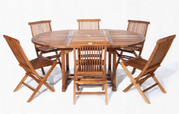 Oval Extension Table With 6 Tf22 Chairs