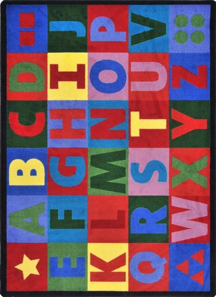 Oversize Alphabet Rug - 10.75 Foot X 13.15 Foot Rectangle