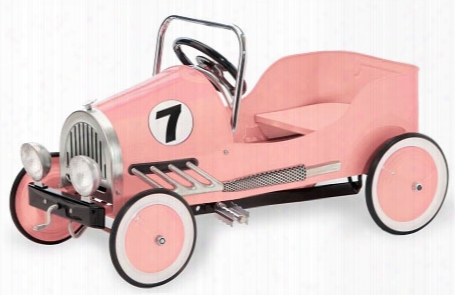 Pink Retro Pedal Car