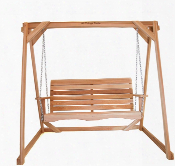 Porch Swing With Cedar A-frame