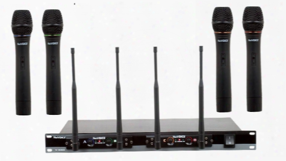 Quad Channel Vhf Wireless Microphone System