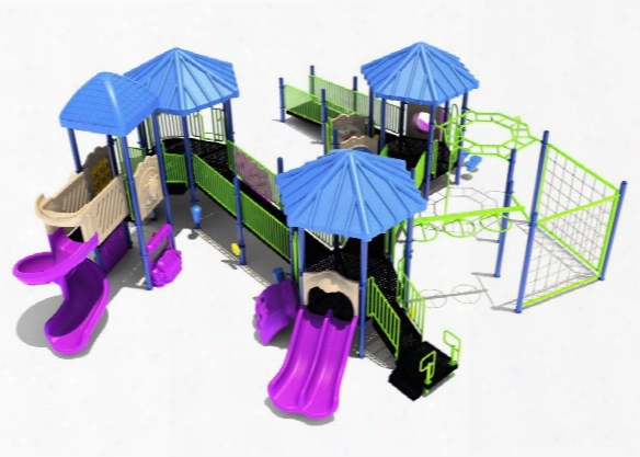 Quaker Mill Fully Accessible Playground - 4.5 Inch Posts