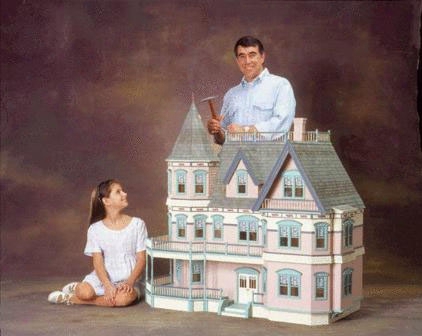 Queen Anne Historical Doll House Kit - Milled Plywood