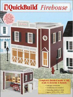Quickbuild Firehouse Pre-finished Dollhouse