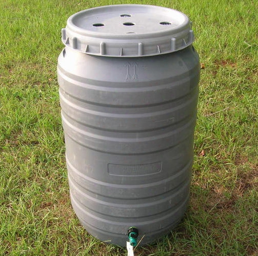 Rain Barrel With Overflow Hose