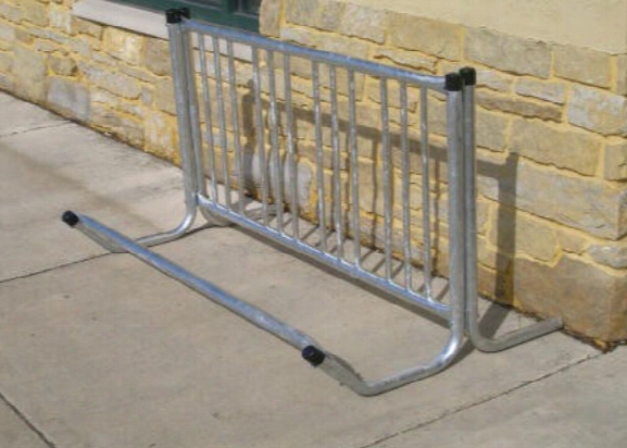 Single Sided Bicycle Rack - Holds 4 Bicycles