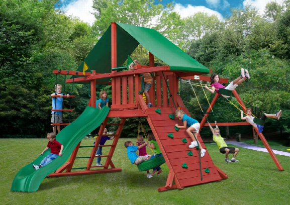 Sun Valley Wooden Swing Set