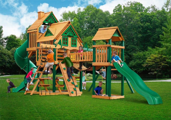 Treasure Trove Treehouse Ts Wooden Swing Set