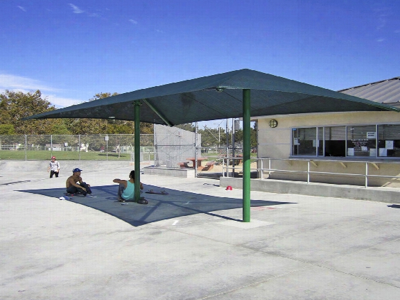 Two Post Shade Structure 22 Foot X 14 Foot