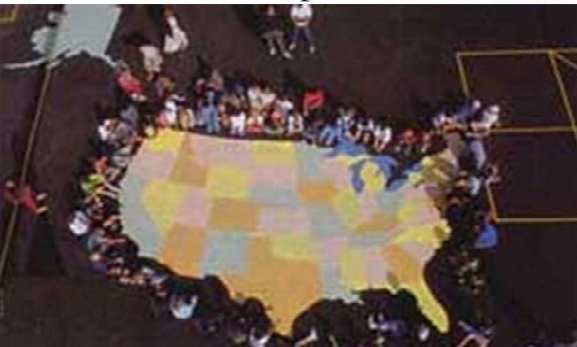 Usa Map Stencil Set