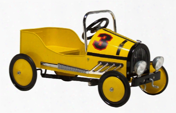 Yellow Retro Pedal Car