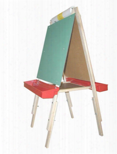 Adjustable Double Sided Easel - Chalkboard And Marker Board