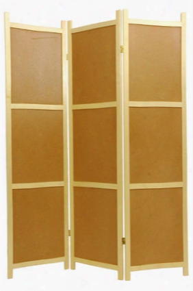 Cork Board Shoji Screen 3 Panel