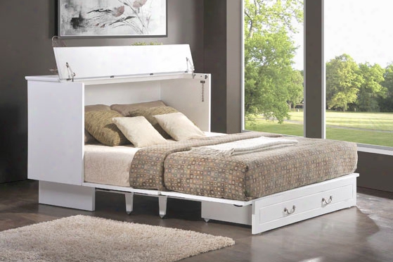 Creden-zzz Cabinet Bed - Queen Cottage In Traditional White