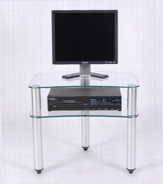 Glass And Aluminum 24 Inch And Below Plasma Lcd Stand