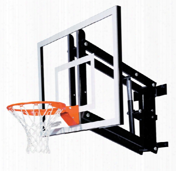 Gs48 Wall Mount Basketball System - Adjustable Glass