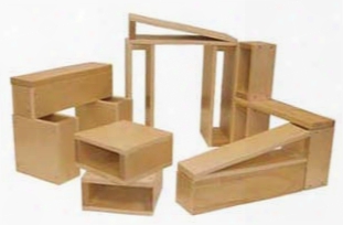 Large Hollow Wooden Block Set - 18 Piece