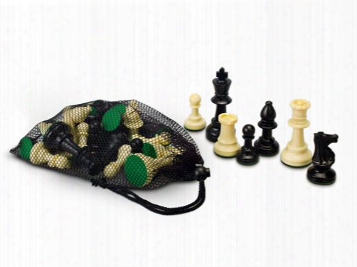 Single Weight Plastic Chessmen Set