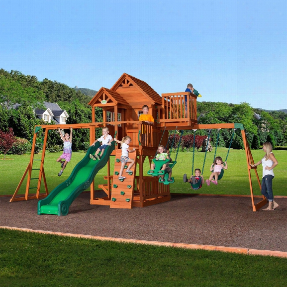 Sky Fort Wooden Swing Set