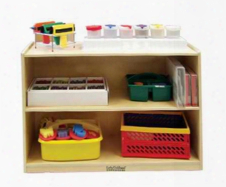 Storage Cabinet With 2 Shelves And Back